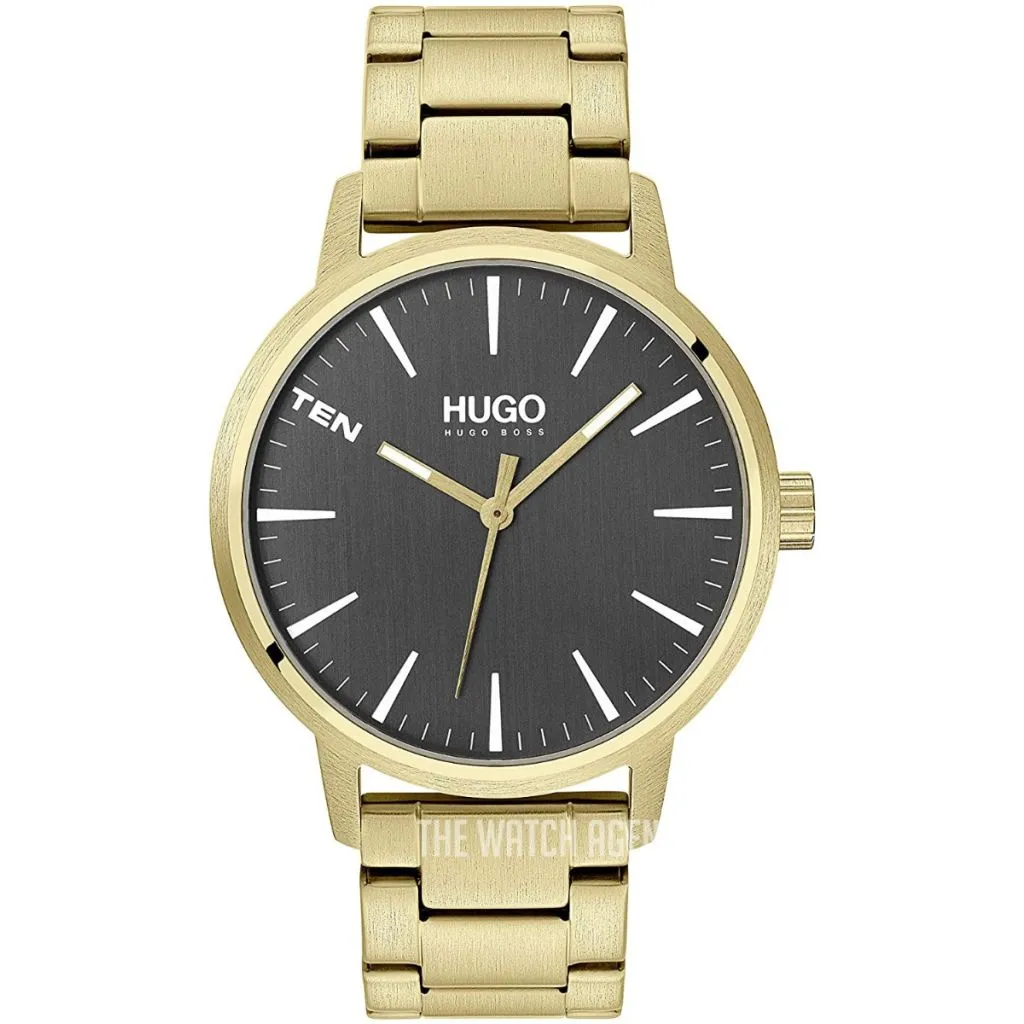 Hugo Boss herreur 1530142 med 42mm grå urskive og quartz urværk