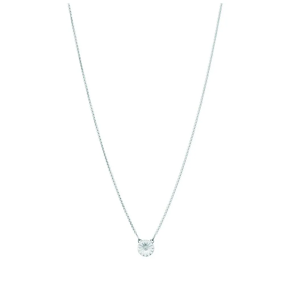 Lund Copenhagen Marguerit Collier Hvid Emalje 925 Smykke
