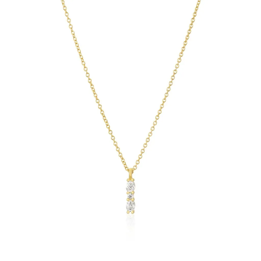 Sif Jacobs - Ellera Ovale Piccolo - Halskæde - N2414-CZ-YG