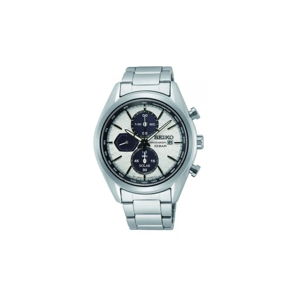 Seiko herre chronograph SSC769P1 – solar ur med safirglas & vandtæt design

