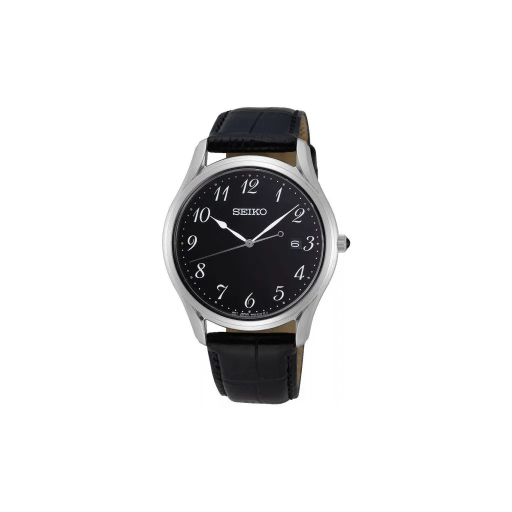 Seiko herreur SUR305P1 – quartz ur med safirglas & stilrent design