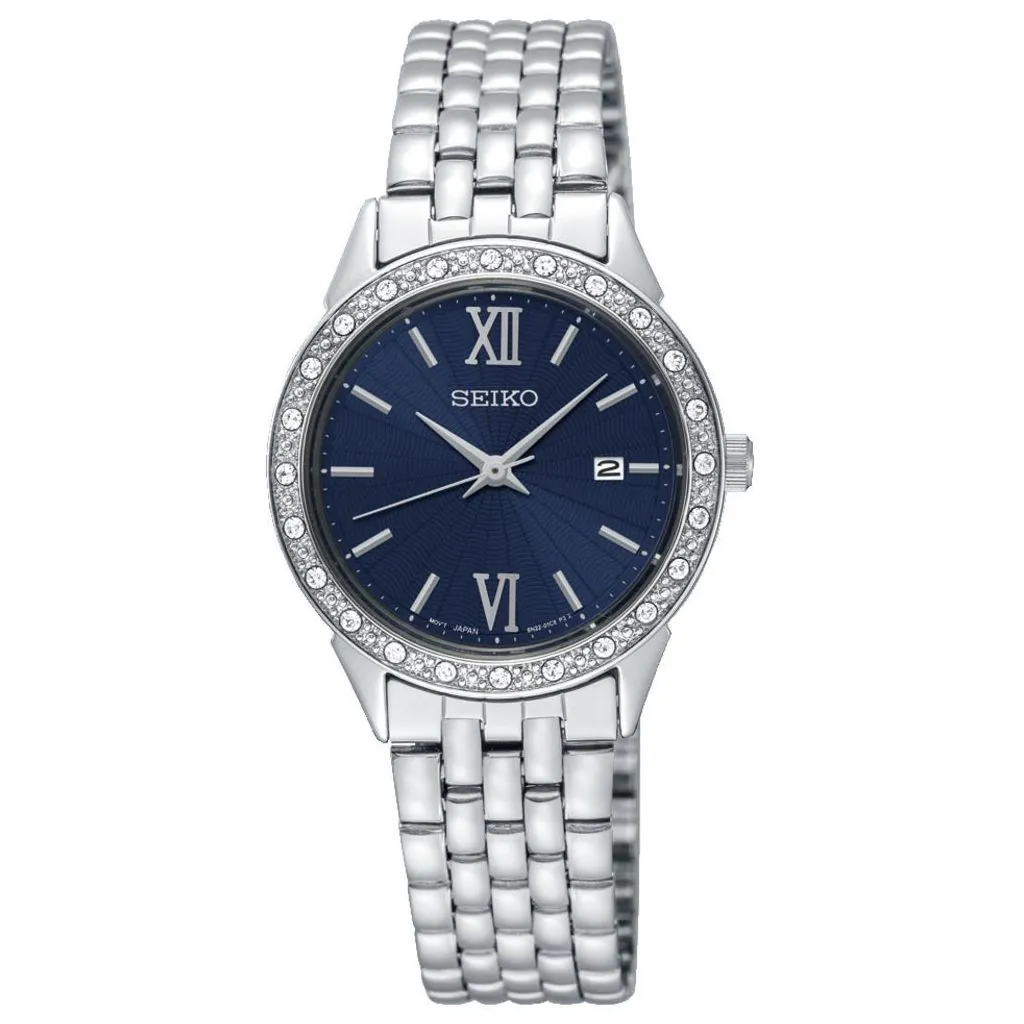 Seiko Dame SUR691P1 – 28mm quartz dameur med mineralglas og 3 bar vandtæthed