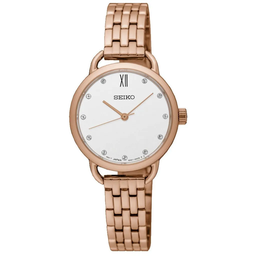 Seiko Dame SUR698P1 – 27mm quartz dameur med mineralglas og 5 bar vandtæthed