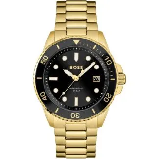 Hugo Boss Athleisure 1513917 herreur med sort urskive og 43mm