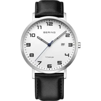 Bering Titanium herreur sølv 18640-404

