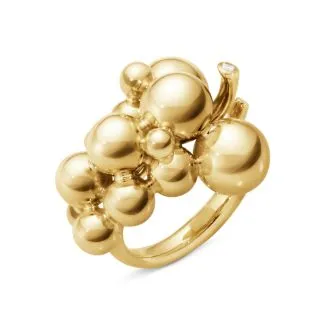 Georg Jensen Moonlight Grapes guld ring til kvinder

