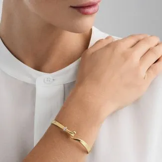 Georg Jensen Torun Bangle – Guld armbånd med diamant

