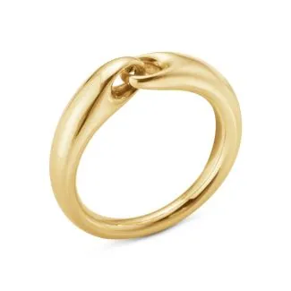 Georg Jensen Reflect Link Lille Ring i Guld – Elegant Design

