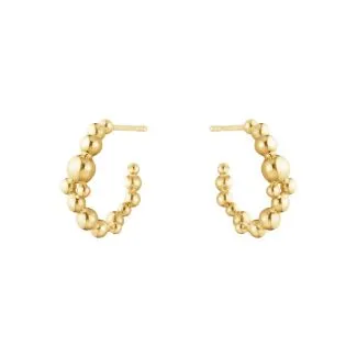 Georg Jensen Grape Earhoops 1551F YG Guld
