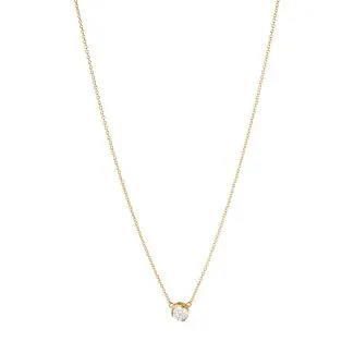 Georg Jensen - SIGNATURE SOLITAIRE PENDANT 1652C YG DIAMOND 0.20 CT - 20001259