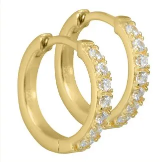 Aqua Dulce Darling øreringe i forgyldt sølv til kvinder

