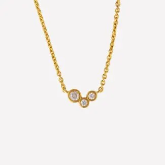 ByBiehl Stardust Halskæde 3-4606a-GP i sølv og forgyldt