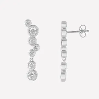 Sølv Stardust Medium øreringe 4-4604a-R fra ByBiehl – Elegant smykke