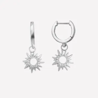 ByBiehl Sun Wild Ørehængere 4-4801-R i sølv
