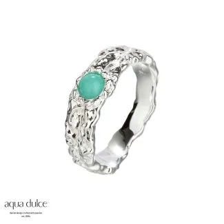 Aqua Dulce Amazonit Mila Silver ring i sølv – model 4862

