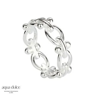 Aqua Dulce Elipse ring i sølv – model 5026