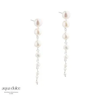 Aqua Dulce GHITA LONG ørestikker i sølv til kvinder

