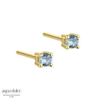 Aqua Dulce Big Kaya Sky ørestikker i forgyldt sølv til kvinder

