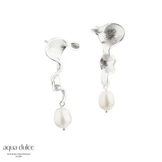 Aqua Dulce Rhumba Curly Øreringe i Sølv – Model 5407

