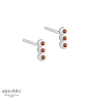 Aqua Dulce Petite Orange Øreringe i Forgyldt Sølv

