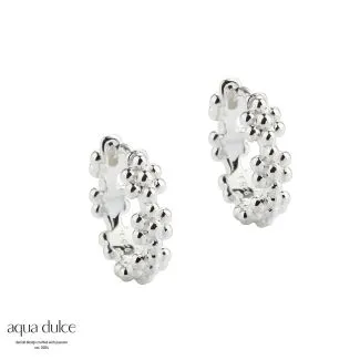 Aqua Dulce Lots of Flowers Ørestikker 5705 i sølv til kvinder

