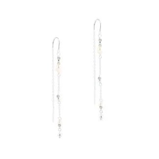 Aqua Dulce Coast Smokey ørekæder i sølv – stilfulde og moderne smykker til kvinder

