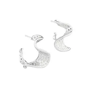 Aqua Dulce Darling Rhumba Medium ørestikker i sølv

