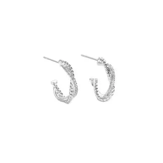 Aqua Dulce Twisted Darling Ørestikker 6025 i sølv til kvinder

