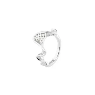 Aqua Dulce Darling Rhumba Ring 6064 i sølv med syntetisk zirkonia til kvinder