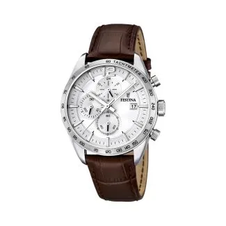Festina Chronograph herreur 16760/1 med grå urskive og quartz urværk

