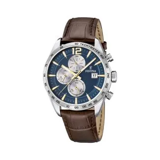 Festina Chronograph herreur 16760/7 med blå urskive og quartz