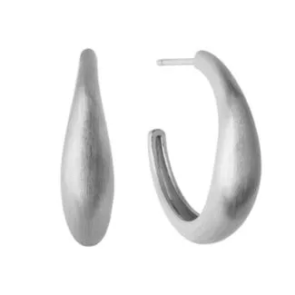 byBiehl Ocean Flow creoler øreringe i sølv – elegante smykker til kvinder