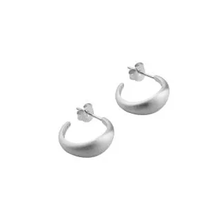 Elegante byBiehl sølv creoler – perfekt til enhver lejlighed