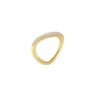 Offspring ring i guld fra Georg Jensen – smuk diamant ring til kvinder

