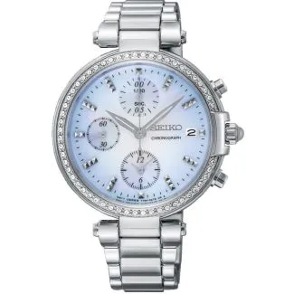 Seiko Dame SNDV39P1 – 36mm quartz dameur med mineralglas og 3 bar vandtæthed