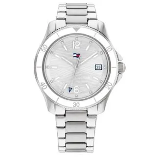 Tommy Hilfiger Brooke dameur 36mm sølv med quartz urværk