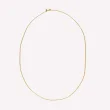 Lang halskæde i forgyldt sølv fra byBiehl – klassisk dansk design