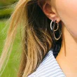Moderne Ellera Grande sølv ørestikker til kvinder