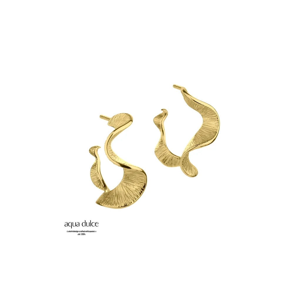 Aqua Dulce Rhumba Hoop Forgyldte Creoler i Sølv – Model 5100