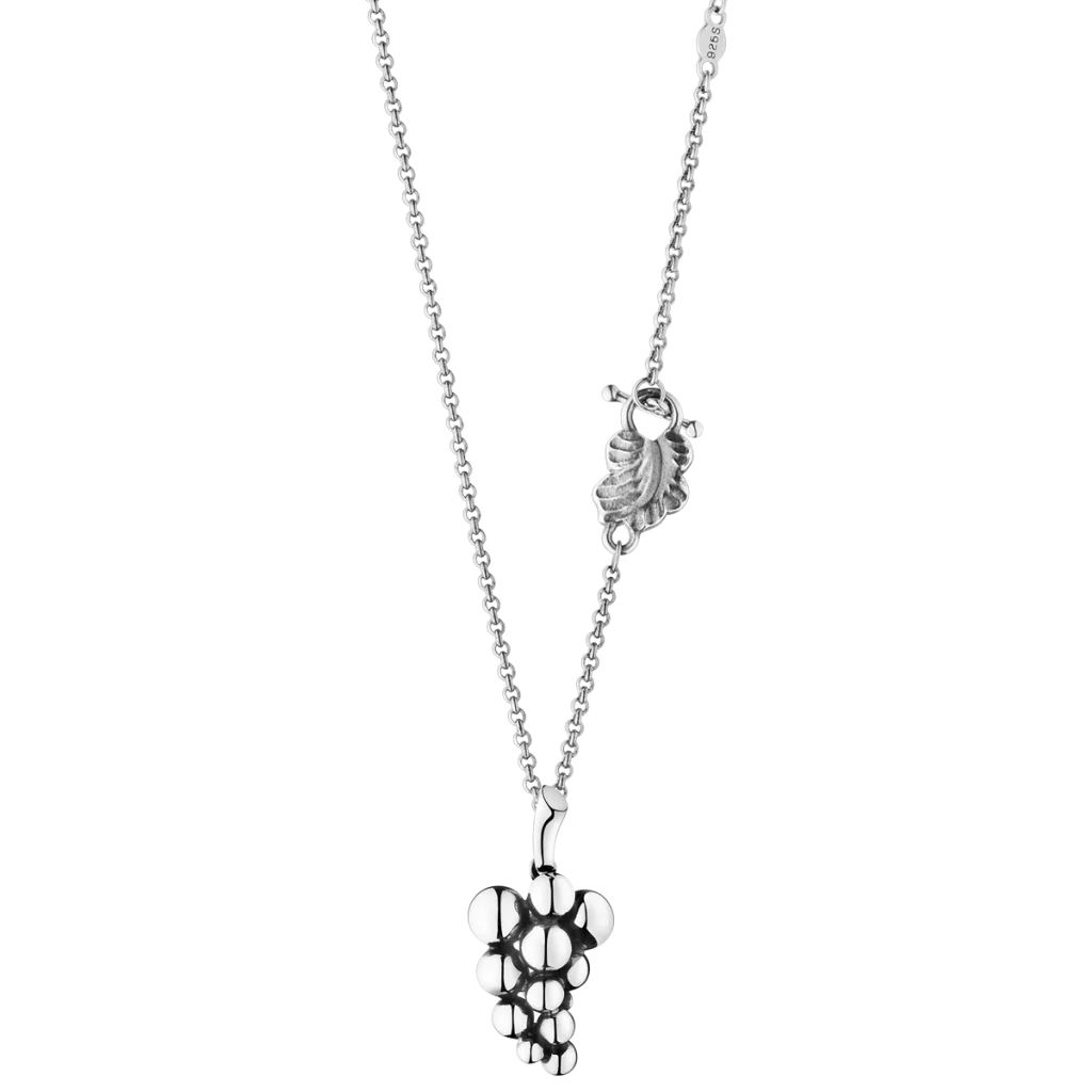 Georg Jensen - GRAPE PENDANT 258A SILVER, OXIDISED - 3536309