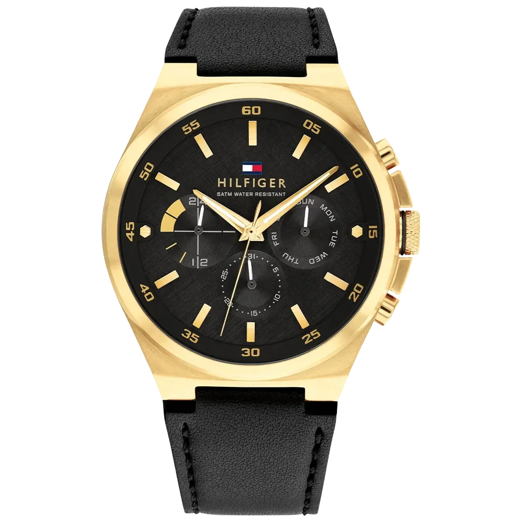 Tommy Hilfiger Dexter 1792086 herre ur med quartz urværk og sort urskive

