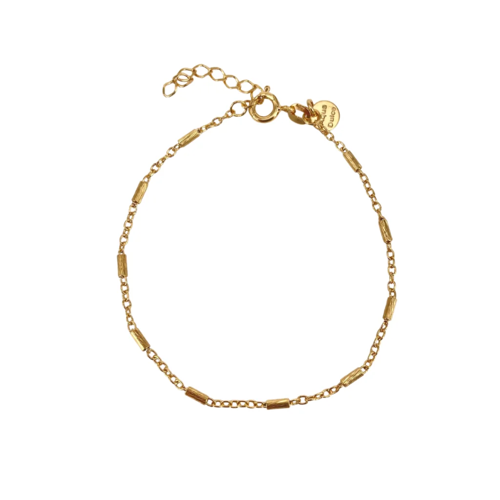 Aqua Dulce TUBE armbånd i sølv forgyldt – stilfuldt smykke til kvinder

