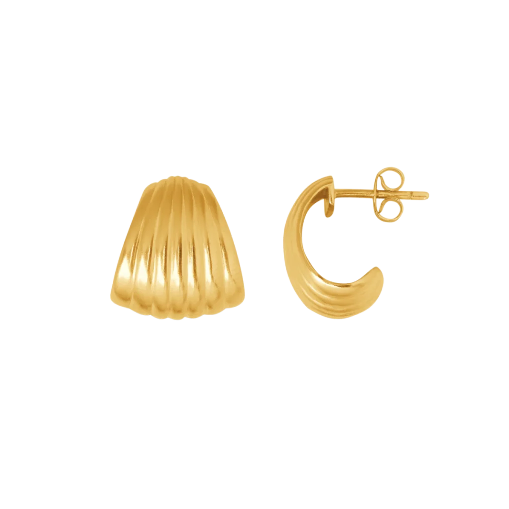 ByBiehl Eleanor Øreringe 4-1924-GP-b sølv og forgyldt design