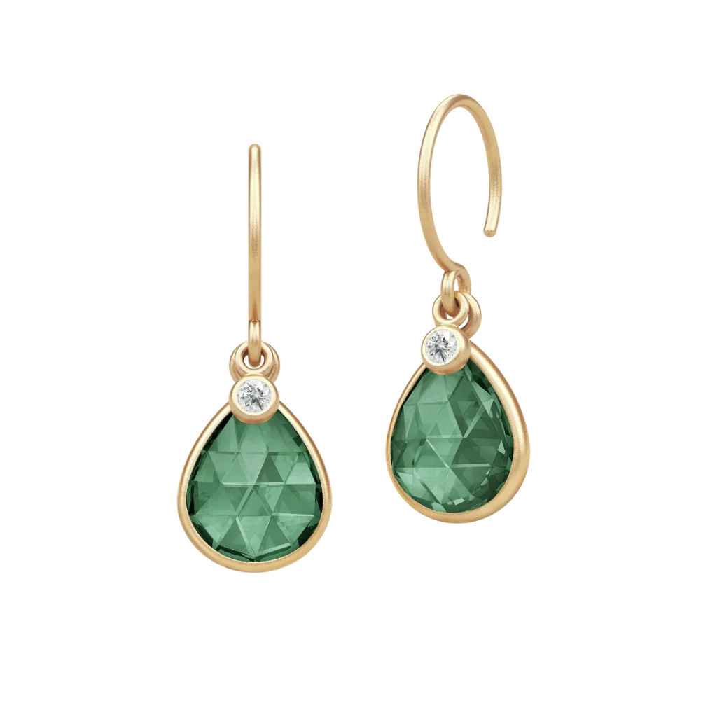 Julie Sandlau Leela øreringe HKS750GDTMCRC i forgyldt sølv