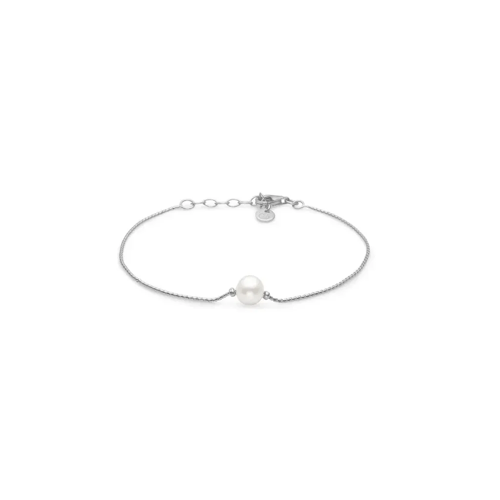 Mads Z - Sølv Aqua m. perle - Armbånd - 8153345