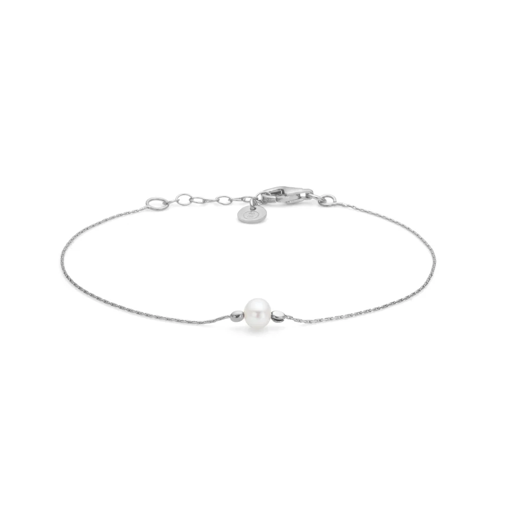 Mads Z - Sølv Grain m. perle - Armbånd  - 8153376