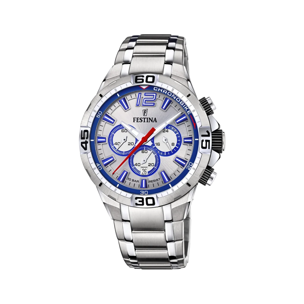 Festina Chrono Bike 20522/1 herreur med sølv urskive og quartz urværk

