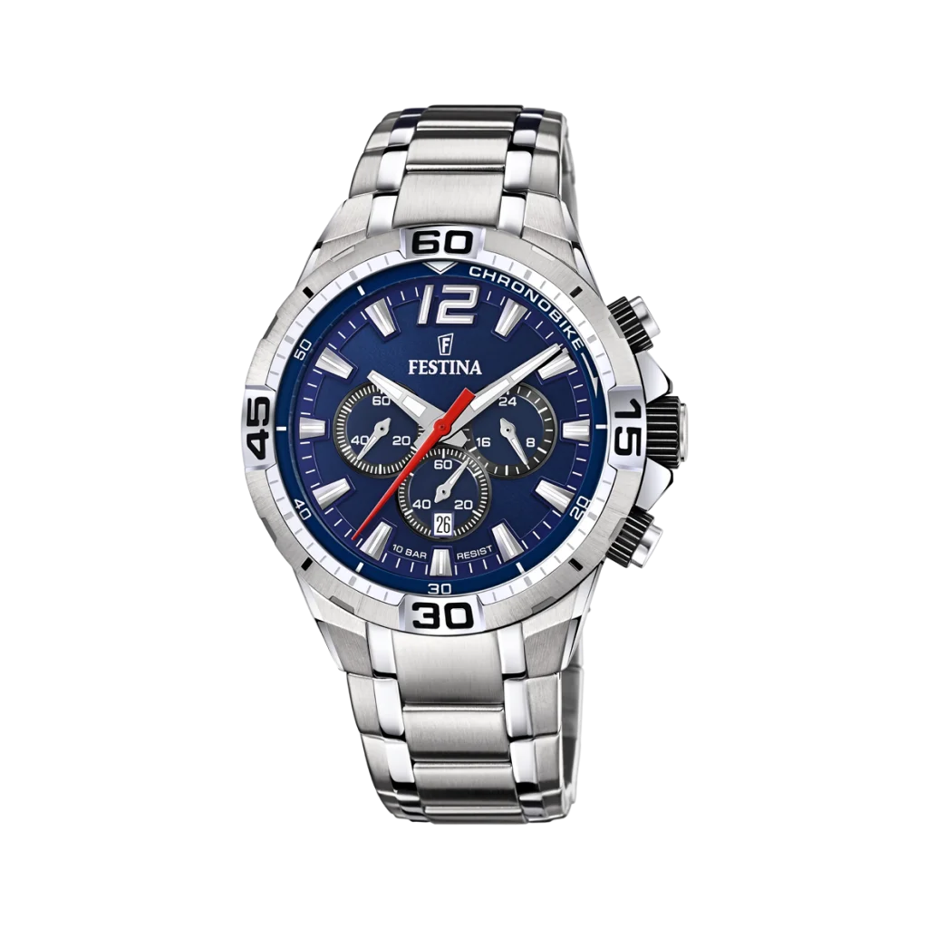 Festina Chrono Bike herre ur 20522/3 med blå urskive og quartz urværk
