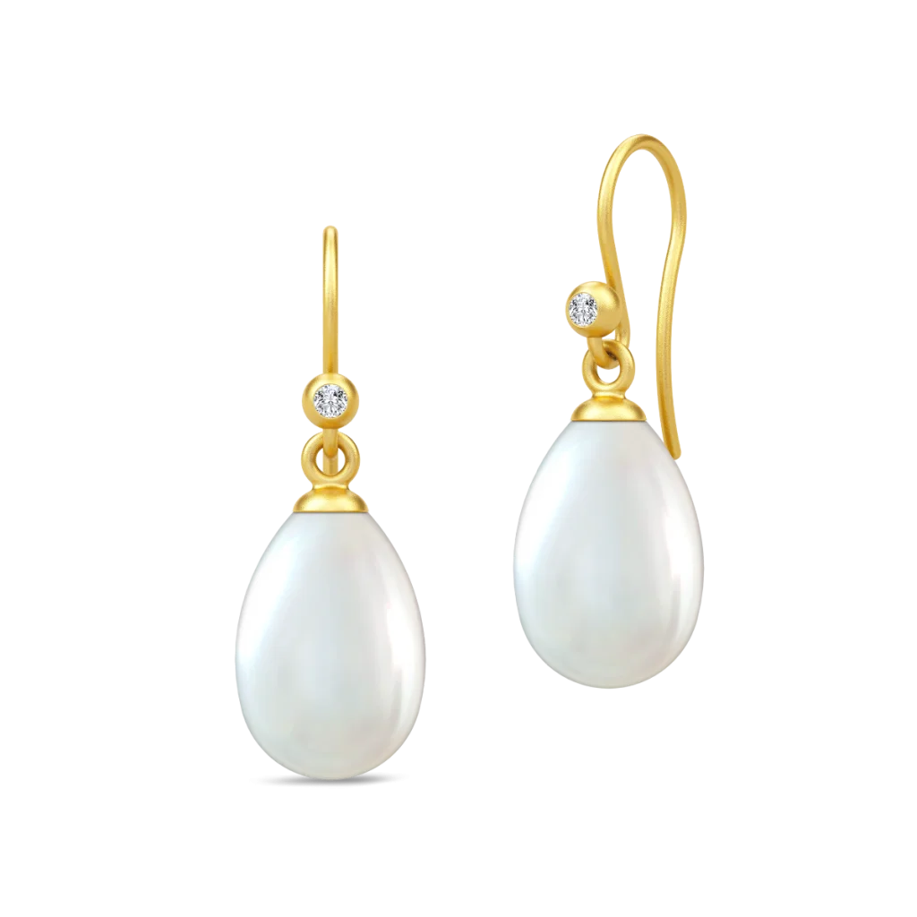 Julie Sandlau - Afrodite Øreringe  - Gold - HKS423GDWHPLCZ