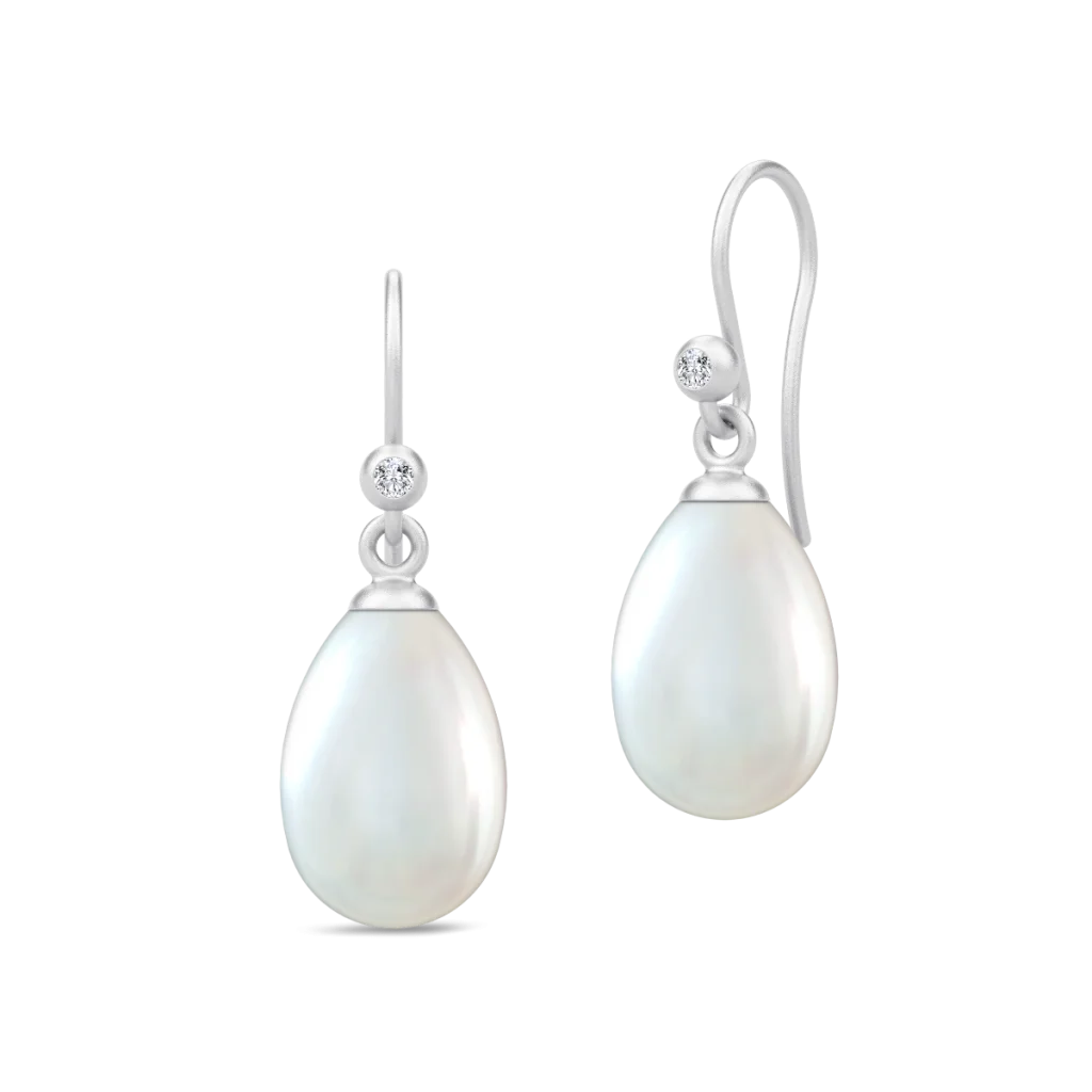 Julie Sandlau Afrodite Øreringe - Rhodium Sølv